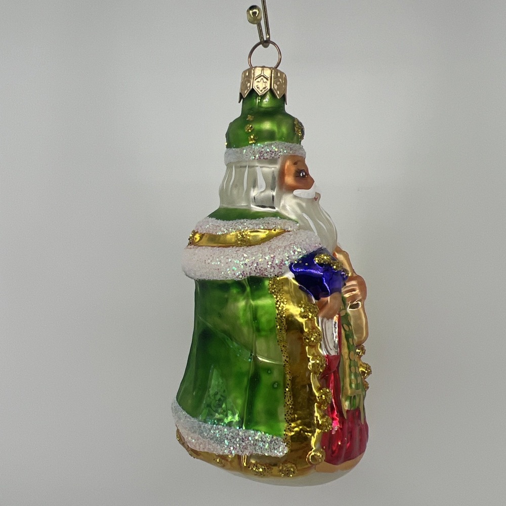 Christopher Radko Blown Glass "Westminster Santa" Christmas Ornament 4.5" - Picture 3 of 10